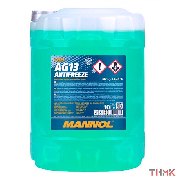 Антифриз Mannol Hightec AG13 зеленый 10 л канистра